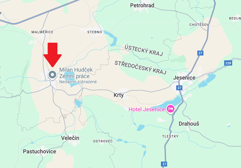 Mapa Blatno
